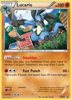 Lucario, BW Black Star Promos, no. BW85