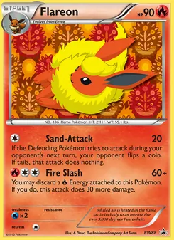 Flareon, BW Black Star Promos, no. BW88