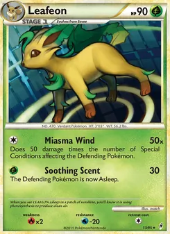 Leafeon, Call of Legends, no. 13