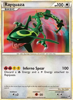 Rayquaza, Call of Legends, no. 20