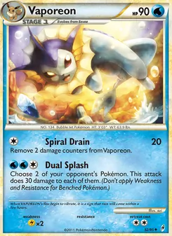 Vaporeon, Call of Legends, no. 52