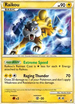 Raikou, Call of Legends, no. SL9