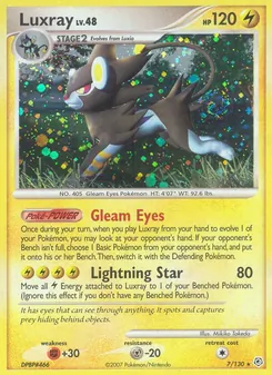 Luxray, Diamant & Perle, n° 7
