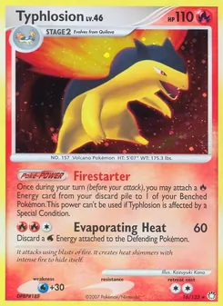 Typhlosion, Trésors Mystérieux, n° 16