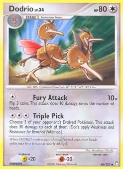 Dodrio, Trésors Mystérieux, n° 46