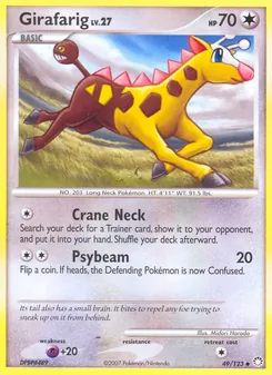 Girafarig, Trésors Mystérieux, n° 49