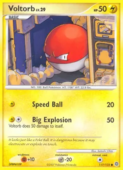 Voltorb, Secret Wonders, no. 117
