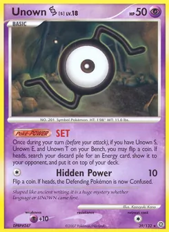 Unown S, Secret Wonders, no. 39