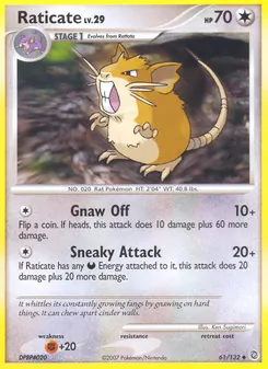 Raticate, Secret Wonders, no. 61
