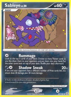 Sableye, Secret Wonders, no. 63
