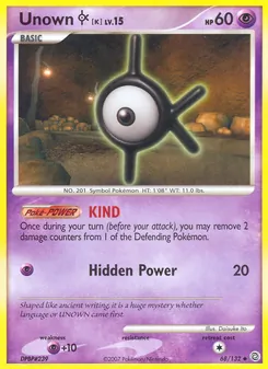 Unown K, Secret Wonders, no. 68