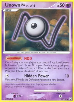 Unown N, Secret Wonders, no. 69