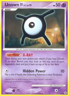 Unown X, Secret Wonders, no. 71