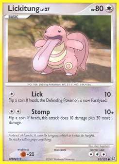 Lickitung, Secret Wonders, no. 91