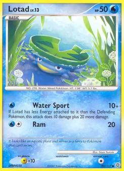 Lotad, Secret Wonders, no. 92