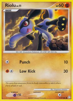Riolu, Éveil des Légendes, n° 117