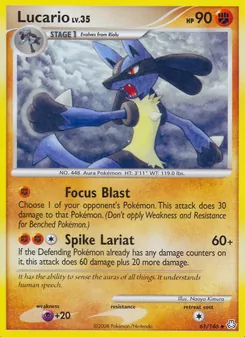 Lucario, Éveil des Légendes, n° 61