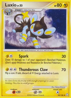 Luxio, Éveil des Légendes, n° 62