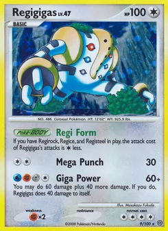 Regigigas, Tempête, n° 9