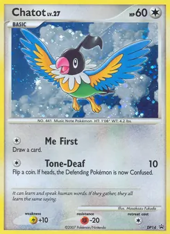 Chatot, DP Black Star Promos, no. DP14