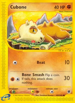 Cubone, Expedition Base Set, no. 103