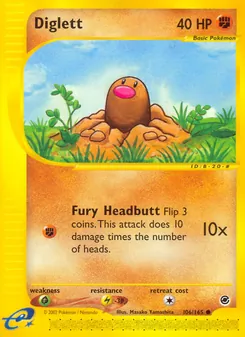 Diglett, Expedition Base Set, no. 106