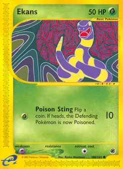 Ekans, Expedition Base Set, no. 108