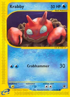Krabby, Expedition Base Set, no. 115