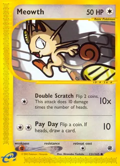 Meowth, Expedition Base Set, no. 121