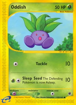 Oddish, Expedition Base Set, no. 122