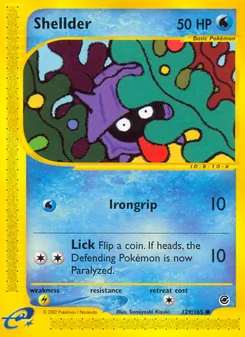 Shellder, Expedition Base Set, no. 129