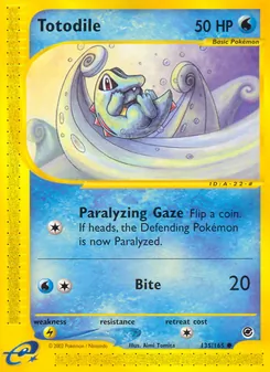Totodile, Expedition Base Set, no. 135