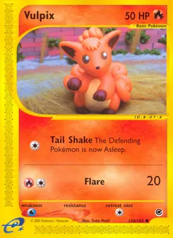 Vulpix, Expedition Base Set, no. 136