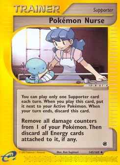 Pokémon Nurse, Expedition Base Set, no. 145