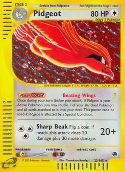 Pidgeot, Expedition Base Set, no. 23