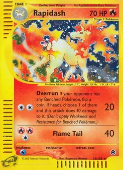 Rapidash, Expedition Base Set, no. 26