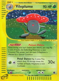 Vileplume, Expedition Base Set, no. 31