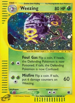 Weezing, Expedition Base Set, no. 32