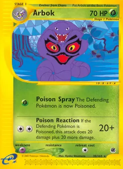 Arbok, Expedition Base Set, no. 35