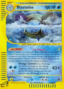 Blastoise, Expedition Base Set, no. 4