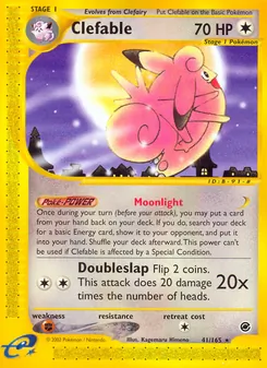 Clefable, Expedition Base Set, no. 41