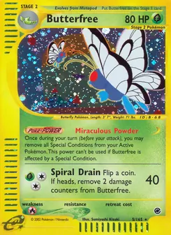 Butterfree, Expedition Base Set, no. 5