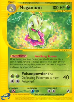 Meganium, Expedition Base Set, no. 54