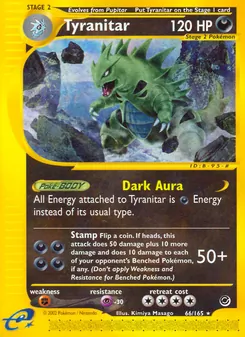 Tyranitar, Expedition Base Set, no. 66