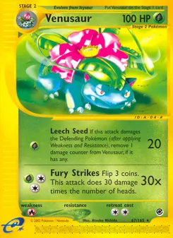 Venusaur, Expedition Base Set, no. 67