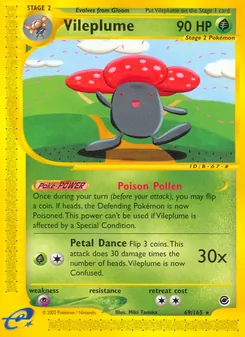 Vileplume, Expedition Base Set, no. 69
