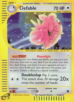 Clefable, Expedition Base Set, no. 7