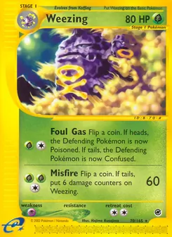 Weezing, Expedition Base Set, no. 70