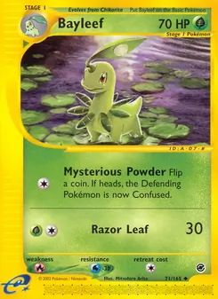 Bayleef, Expedition Base Set, no. 71