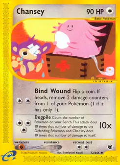 Chansey, Expedition Base Set, no. 72